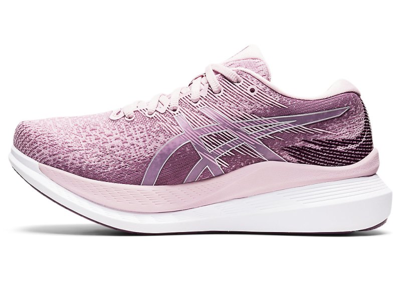 Women's Asics Glideride 3 Running Shoes Rosequartz/Deep Plum Canada | CA2318-693