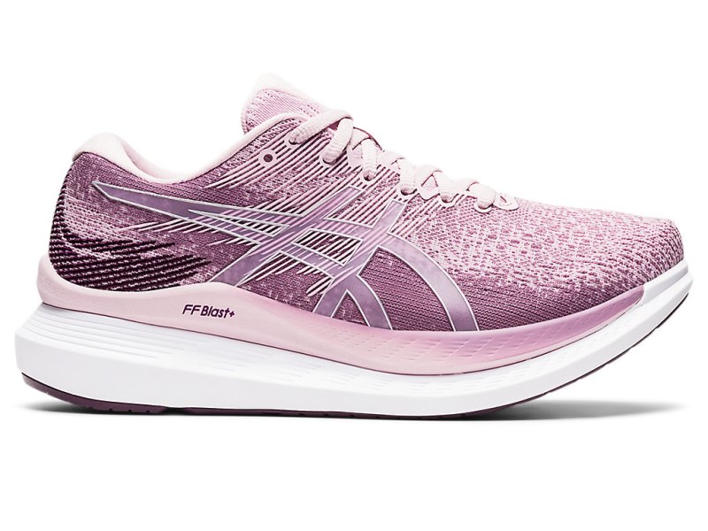 Women\'s Asics Glideride 3 Running Shoes Rosequartz/Deep Plum Canada | CA2318-693