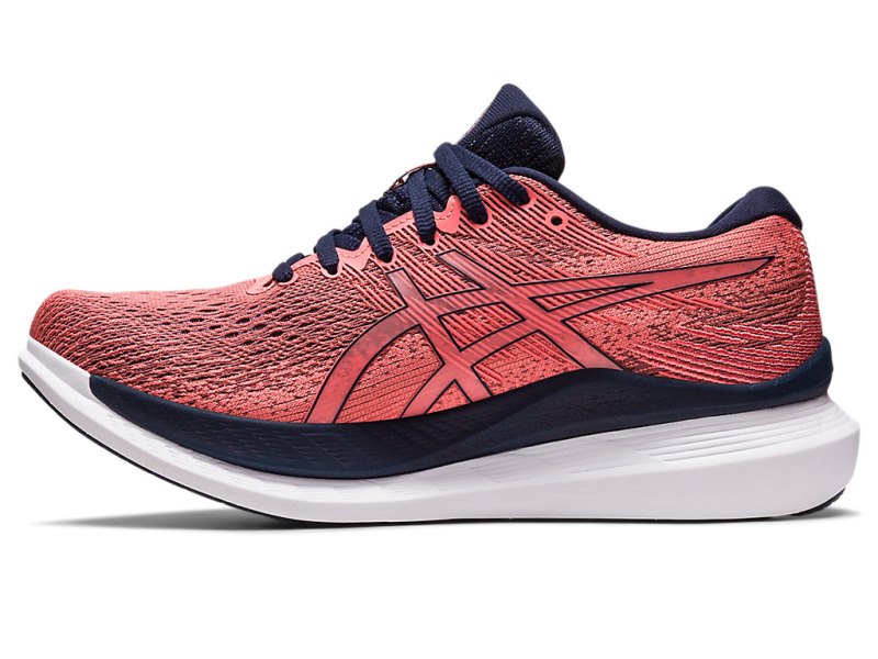 Women's Asics Glideride 3 Running Shoes Papaya/Midnight Canada | CA3903-375