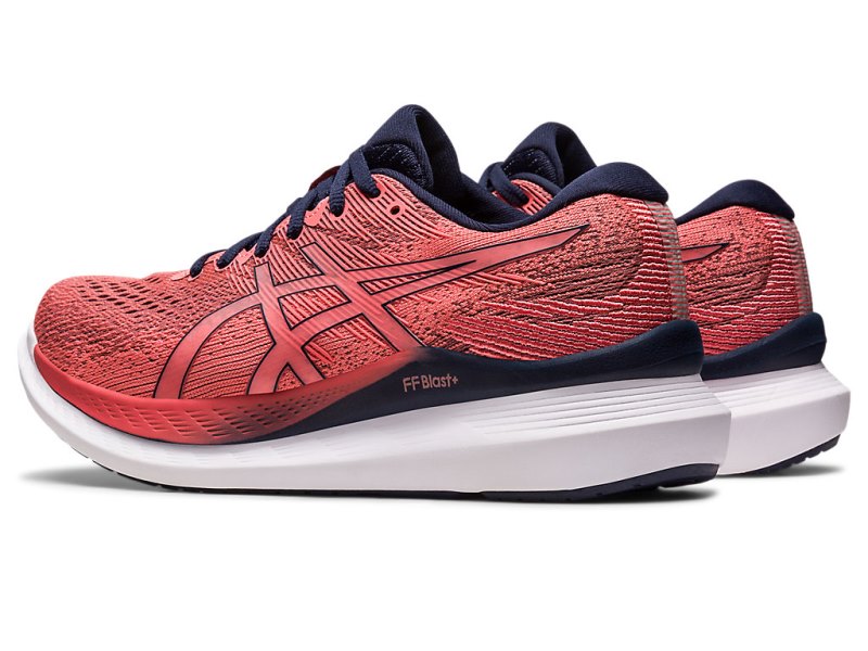 Women's Asics Glideride 3 Running Shoes Papaya/Midnight Canada | CA6667-876