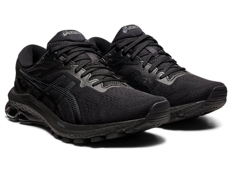 Women's Asics Gt-1000 10 (D) Running Shoes Black/Black Canada | CA2155-566