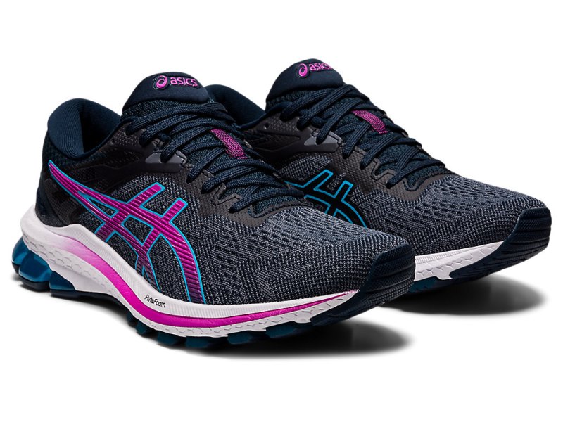 Women's Asics Gt-1000 10 (D) Running Shoes French Blue/Digital Grape Canada | CA3639-539