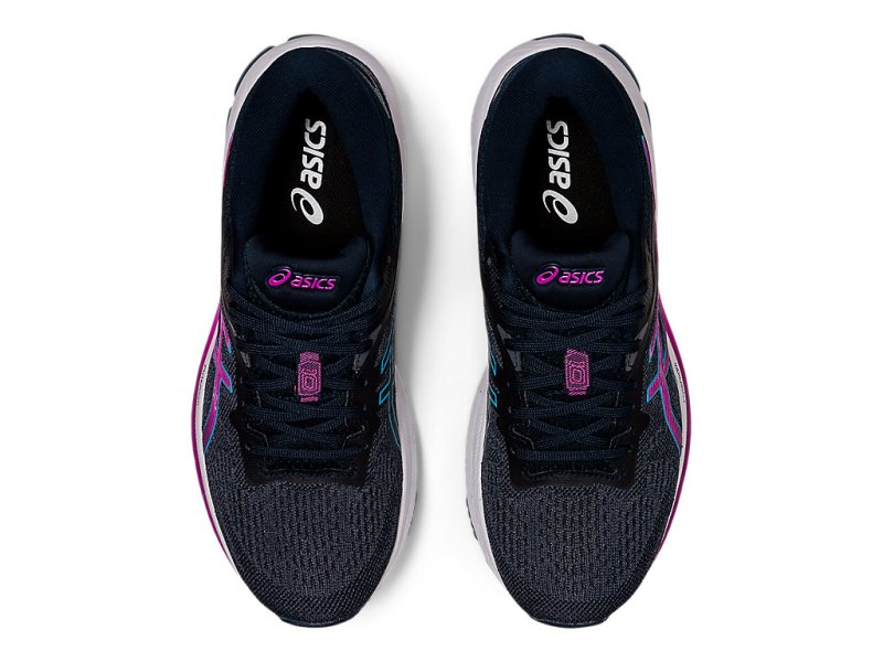 Women's Asics Gt-1000 10 (D) Running Shoes French Blue/Digital Grape Canada | CA3639-539