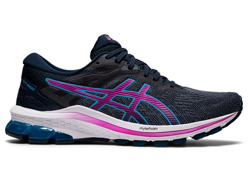 Women\'s Asics Gt-1000 10 (D) Running Shoes French Blue/Digital Grape Canada | CA3639-539