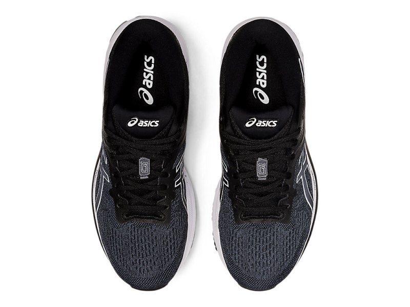 Women's Asics Gt-1000 10 (D) Running Shoes Black/White Canada | CA6416-388