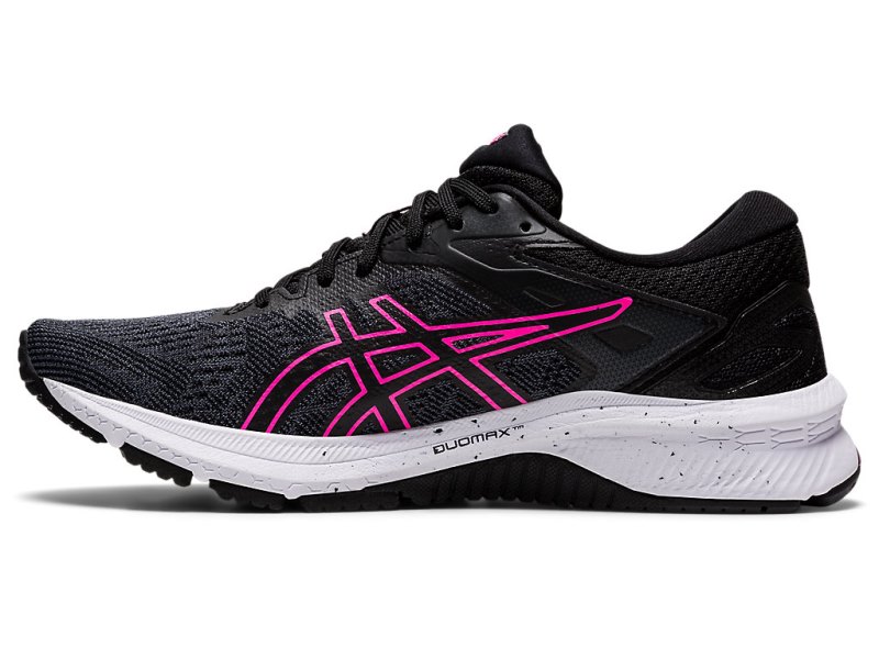 Women's Asics Gt-1000 10 Running Shoes Black/Hot Pink Canada | CA5753-359