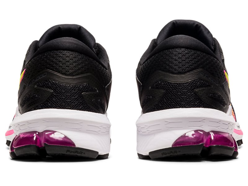 Women's Asics Gt-1000 10 Running Shoes Black/Hot Pink Canada | CA5753-359