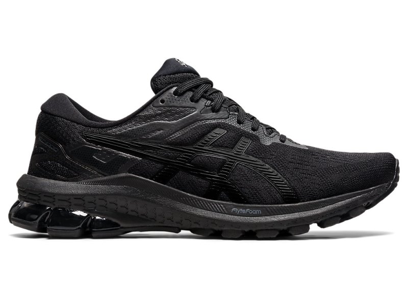 Women\'s Asics Gt-1000 10 Running Shoes Black/Black Canada | CA9566-654