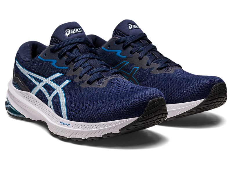 Women's Asics Gt-1000 11 (D) Running Shoes Indigo Blue/Sky Canada | CA1412-324