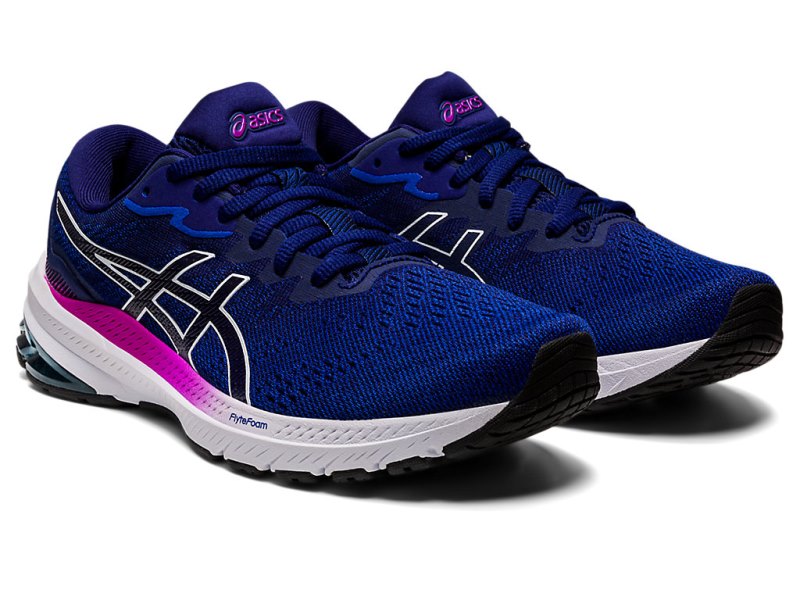 Women's Asics Gt-1000 11 (D) Running Shoes Lapis Lazuli Blue/Soft Sky Canada | CA7674-033