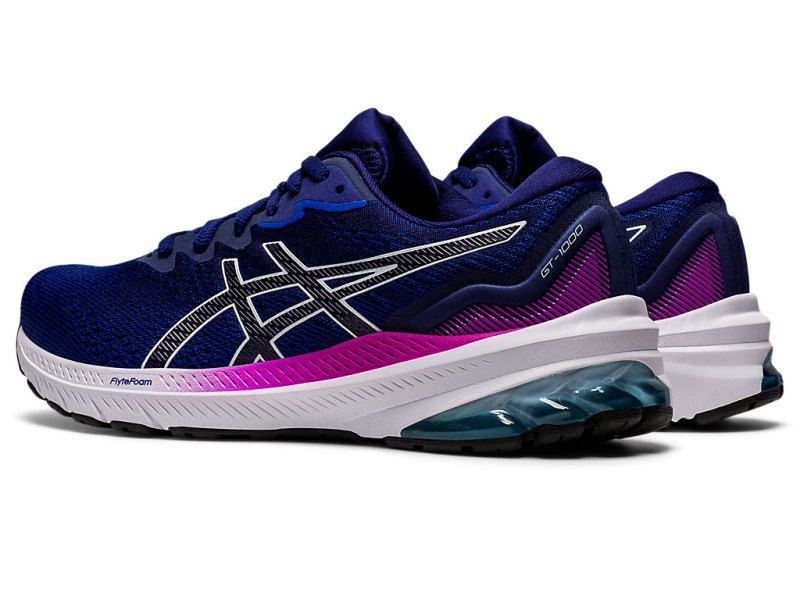 Women's Asics Gt-1000 11 (D) Running Shoes Lapis Lazuli Blue/Soft Sky Canada | CA7674-033