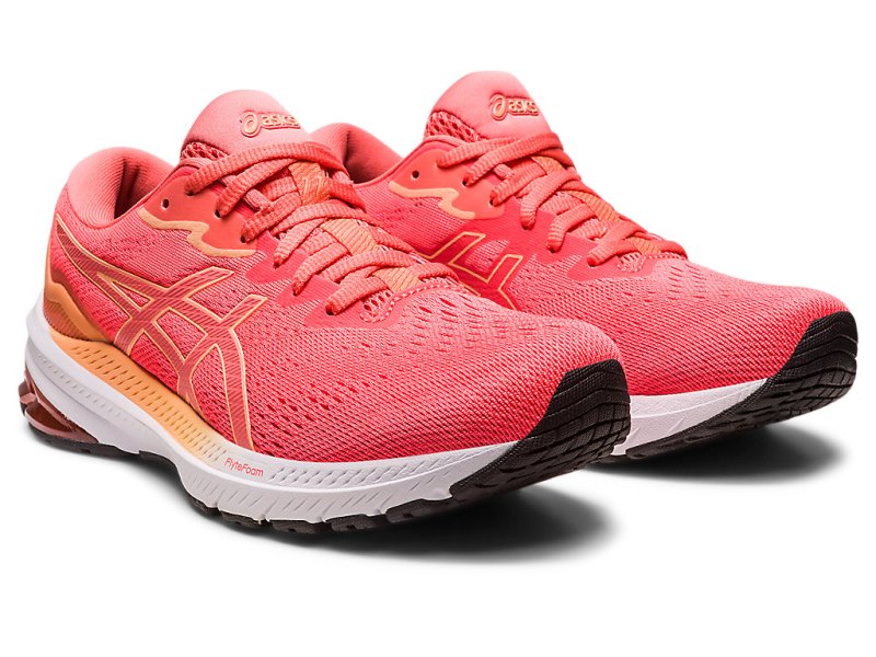 Women's Asics Gt-1000 11 Running Shoes Blazing Coral/Papaya Canada | CA5700-889