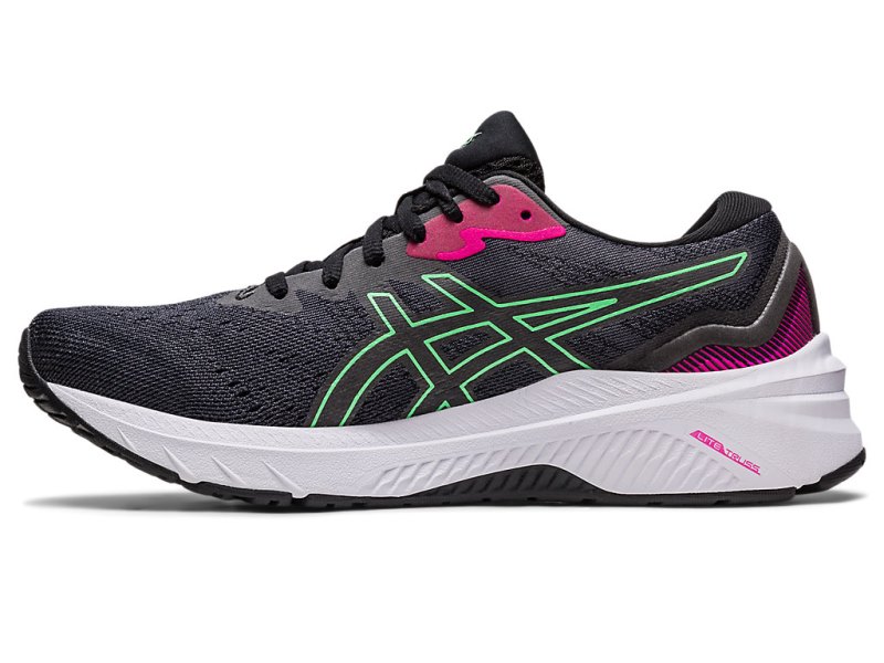 Women's Asics Gt-1000 11 Running Shoes Black/Tourmaline Canada | CA6291-921