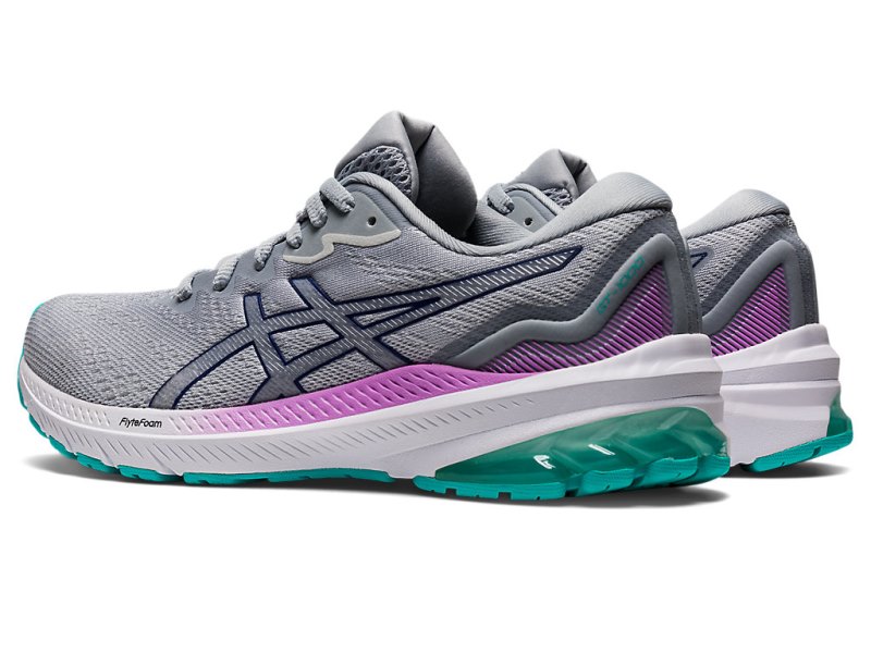 Women's Asics Gt-1000 11 Running Shoes Glacier Grey/Dive Blue Canada | CA8032-521