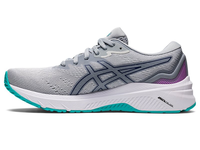 Women's Asics Gt-1000 11 Running Shoes Glacier Grey/Dive Blue Canada | CA8032-521