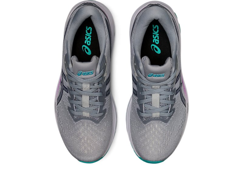 Women's Asics Gt-1000 11 Running Shoes Glacier Grey/Dive Blue Canada | CA8032-521