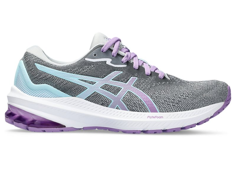 Women\'s Asics Gt-1000 11 Running Shoes Piedmont Grey/English Lavender Canada | CA1318-665