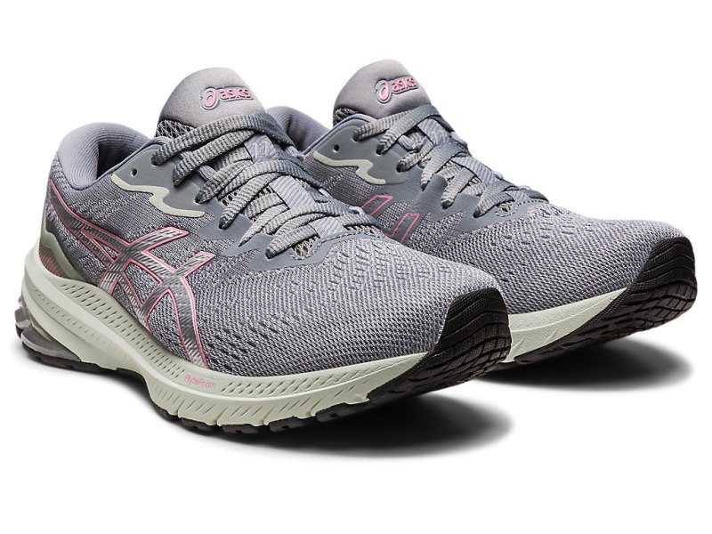 Women's Asics Gt-1000 11 Running Shoes Piedmont Grey/Pure Silver Canada | CA4246-809