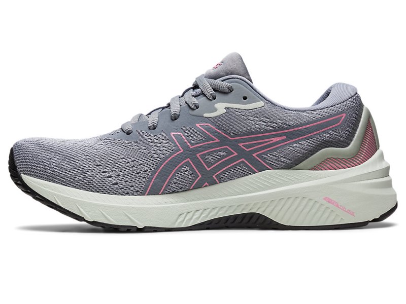 Women's Asics Gt-1000 11 Running Shoes Piedmont Grey/Pure Silver Canada | CA4246-809