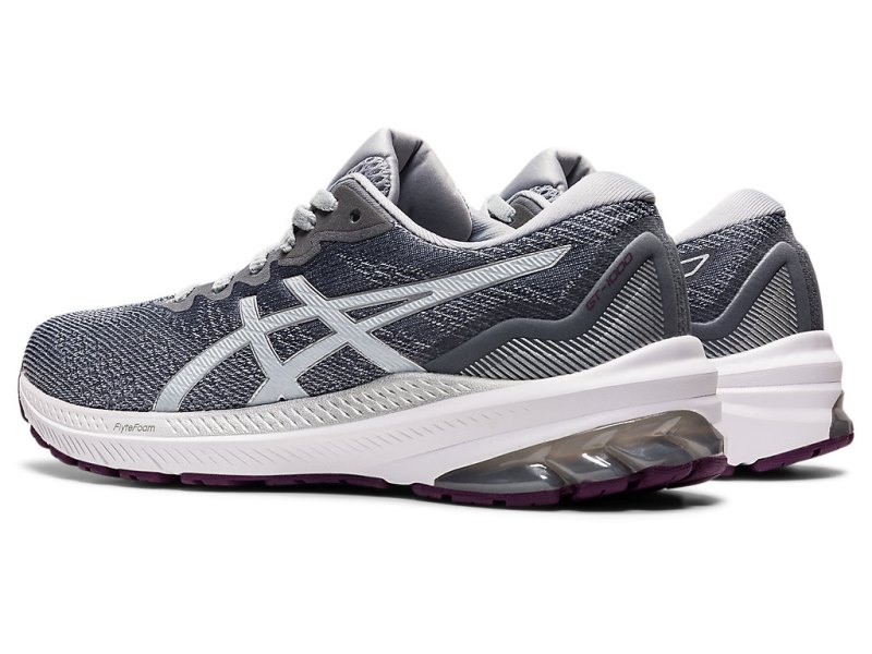 Women's Asics Gt-1000 11 Running Shoes Piedmont Grey/White Canada | CA9316-936