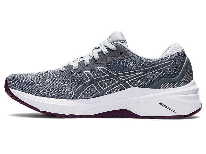 Women's Asics Gt-1000 11 Running Shoes Piedmont Grey/White Canada | CA9316-936