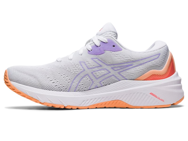 Women's Asics Gt-1000 11 Running Shoes White/Digital Violet Canada | CA5451-256