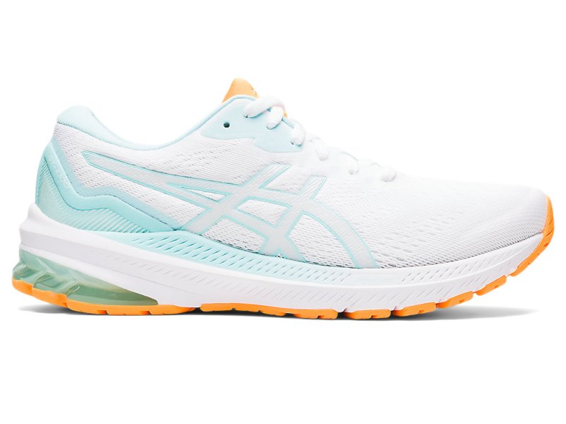 Women\'s Asics Gt-1000 11 Running Shoes White/Clear Blue Canada | CA8572-833