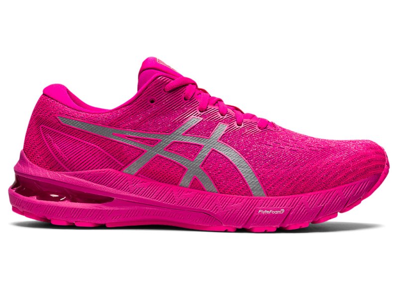 Women\'s Asics Gt-2000 10 Lite-show Running Shoes Lite Show/Pink Glo Canada | CA1526-351