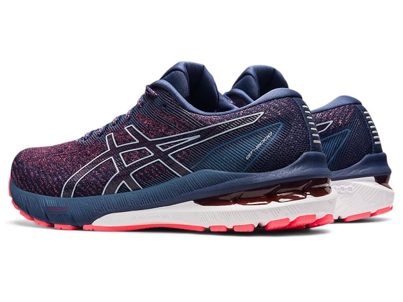 Women's Asics Gt-2000 10 Running Shoes Blazing Coral/Thunder Blue Canada | CA3907-624