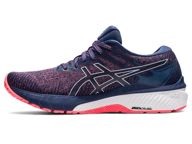 Women's Asics Gt-2000 10 Running Shoes Blazing Coral/Thunder Blue Canada | CA3907-624