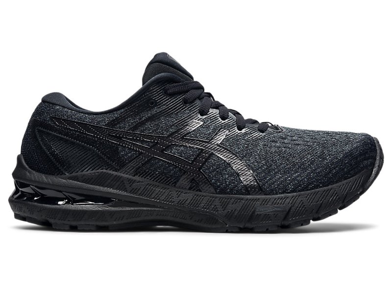 Women\'s Asics Gt-2000 10 Running Shoes Black/Black Canada | CA7598-283