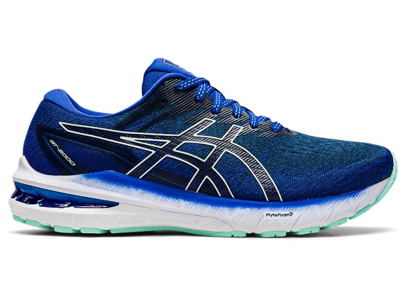 Women\'s Asics Gt-2000 10 Running Shoes Lapis Lazuli Blue/Fresh Ice Canada | CA3828-462