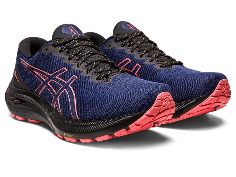 Women's Asics Gt-2000 11 GTX Running Shoes Black/Indigo Blue Canada | CA8085-687