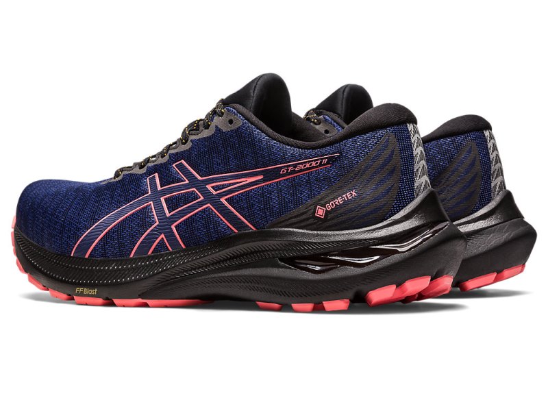 Women's Asics Gt-2000 11 GTX Running Shoes Black/Indigo Blue Canada | CA8085-687