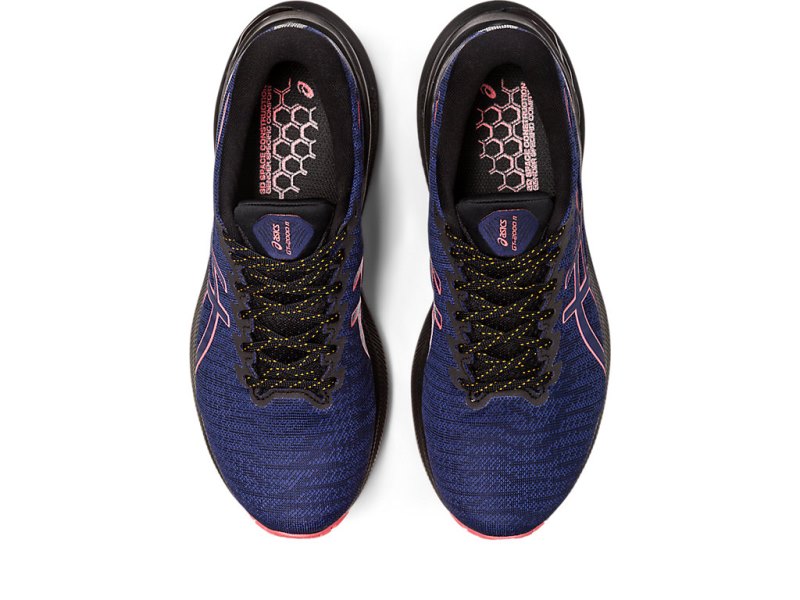 Women's Asics Gt-2000 11 GTX Running Shoes Black/Indigo Blue Canada | CA8085-687