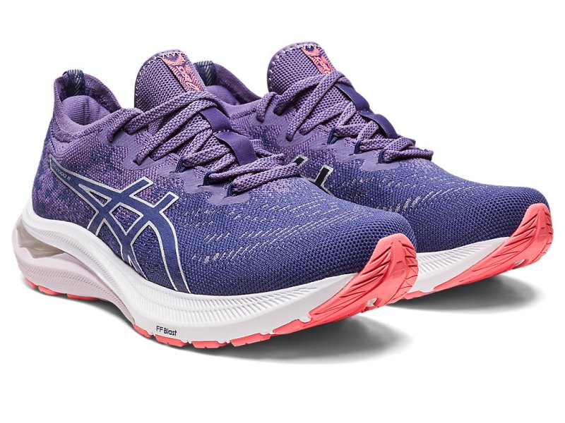 Women's Asics Gt-2000 11 Mk Knit Running Shoes Indigo Blue/Pure Silver Canada | CA4163-084