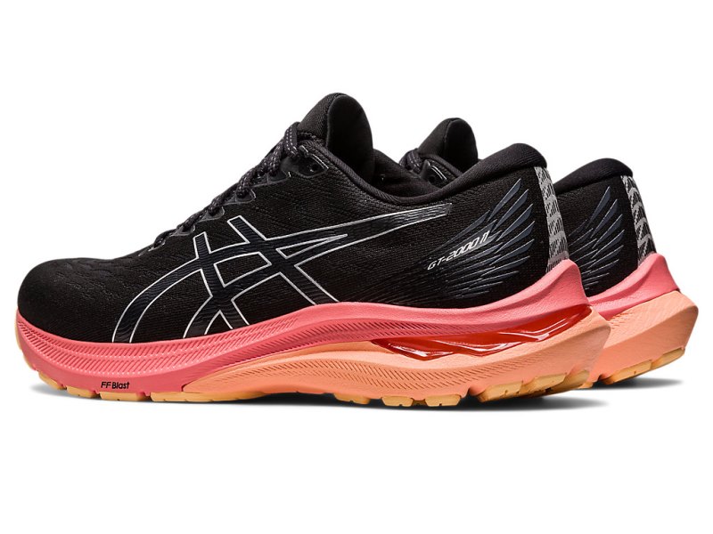 Women's Asics Gt-2000 11 Running Shoes Black/Pure Silver Canada | CA5220-094