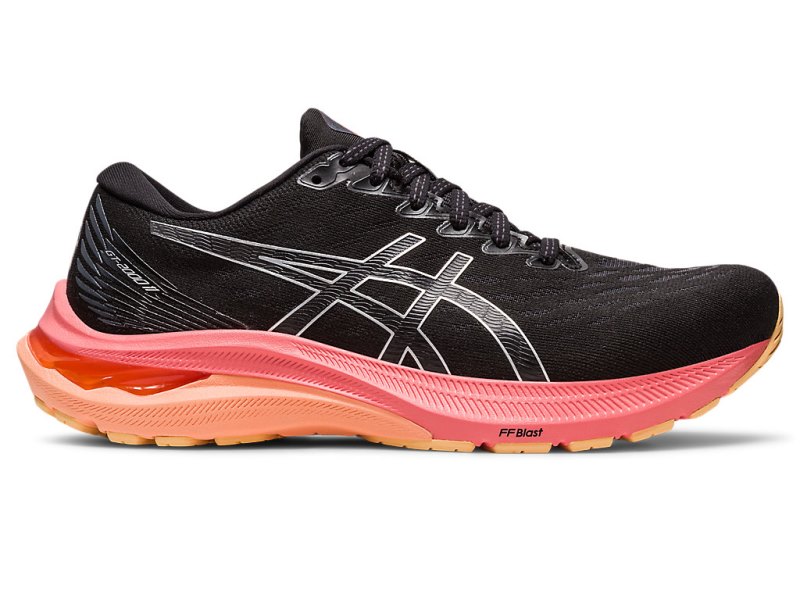 Women\'s Asics Gt-2000 11 Running Shoes Black/Pure Silver Canada | CA9665-620