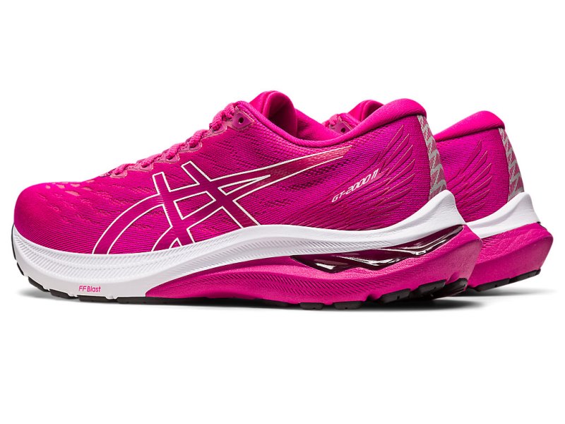 Women's Asics Gt-2000 11 Running Shoes Pink Rave/Plum Canada | CA5923-363