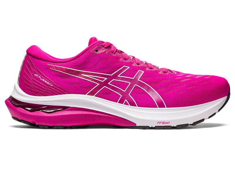 Women\'s Asics Gt-2000 11 Running Shoes Pink Rave/Plum Canada | CA5923-363