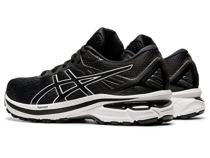 Women's Asics Gt-2000 9 Running Shoes Black/White Canada | CA3471-100