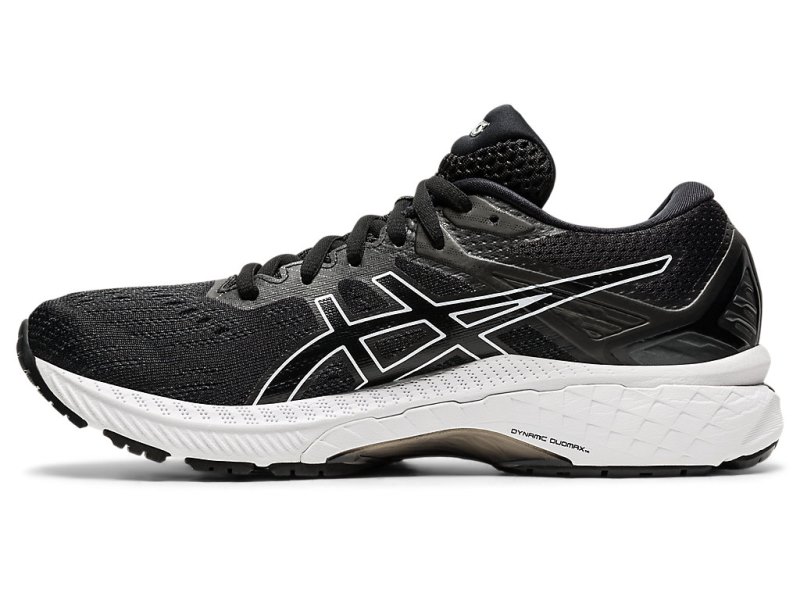 Women's Asics Gt-2000 9 Running Shoes Black/White Canada | CA3471-100