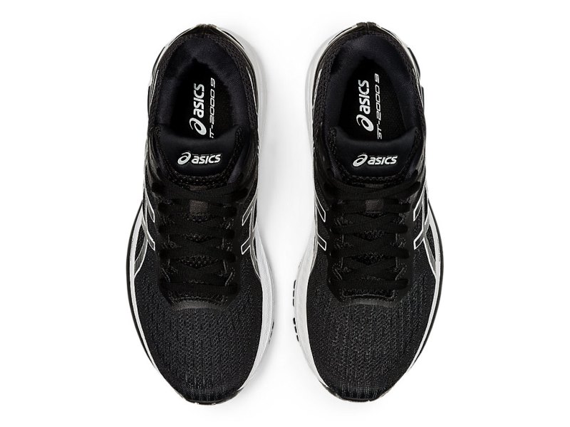 Women's Asics Gt-2000 9 Running Shoes Black/White Canada | CA3471-100