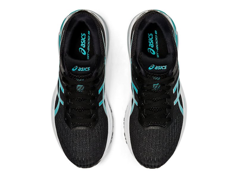 Women's Asics Gt-2000 9 Running Shoes Black/Techno Cyan Canada | CA3760-259