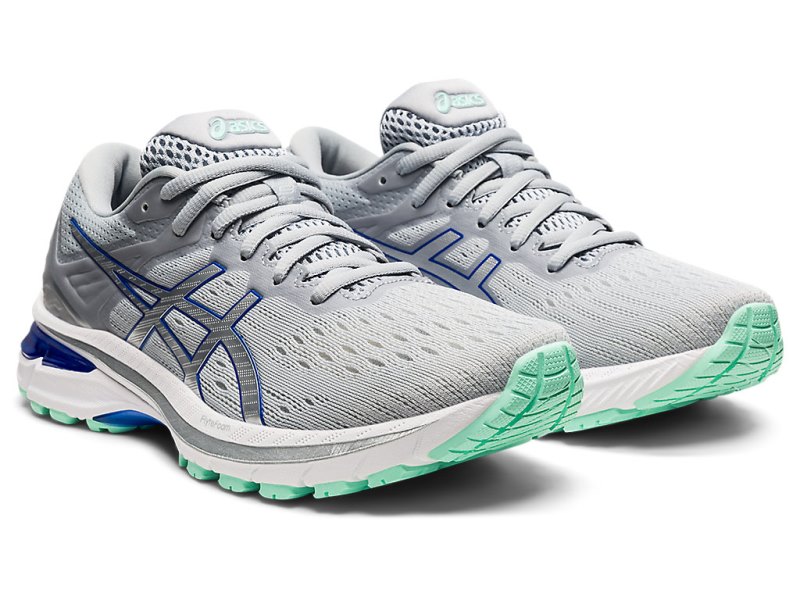 Women's Asics Gt-2000 9 Running Shoes Piedmont Grey/Pure Silver Canada | CA2296-253