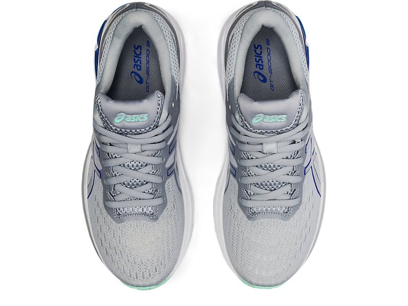 Women's Asics Gt-2000 9 Running Shoes Piedmont Grey/Pure Silver Canada | CA2296-253