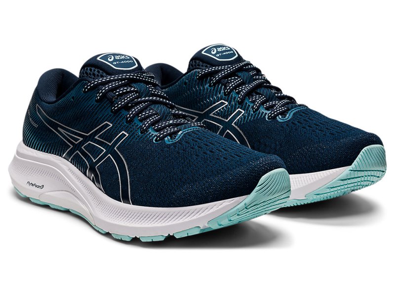 Women's Asics Gt-4000 3 (D) Running Shoes French Blue/Pure Silver Canada | CA2255-196