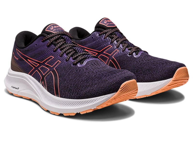 Women's Asics Gt-4000 3 (D) Running Shoes Black/Papaya Canada | CA3075-003