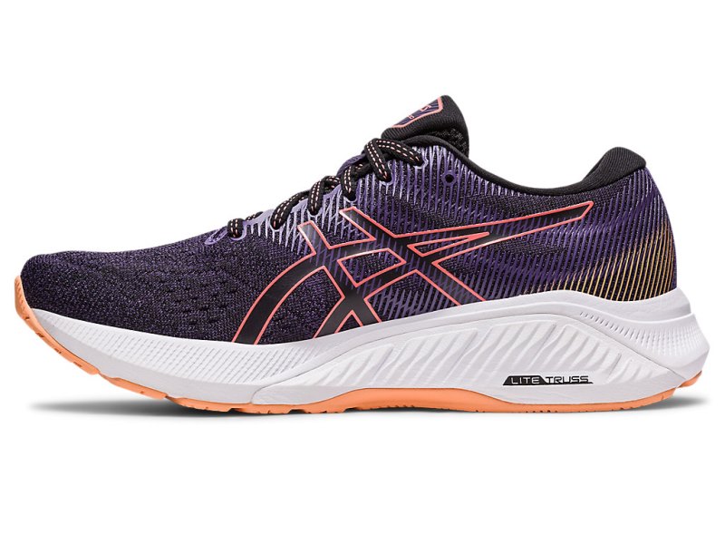 Women's Asics Gt-4000 3 (D) Running Shoes Black/Papaya Canada | CA3075-003