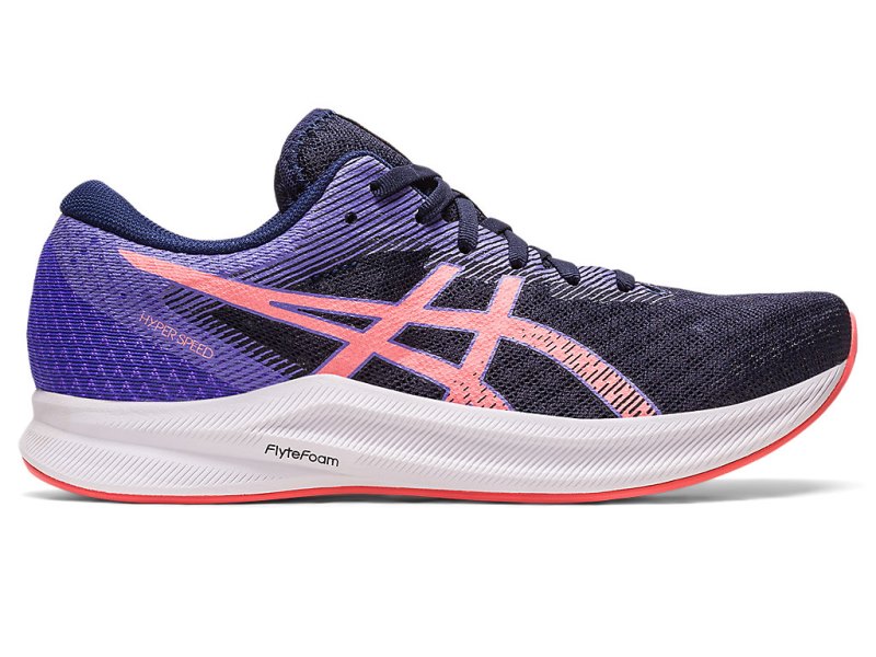 Women\'s Asics Hyper Speed 2 Running Shoes Midnight/Papaya Canada | CA9885-247